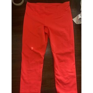 Under Armour AllSeasonGear Capri Leggings Orange Neon Pink Small S SS14 Fitness